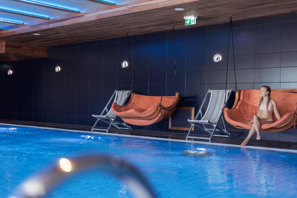 Bazén v ubytování Meri Seaside Hotel & SPA nebo v jeho okolí
