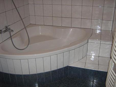 Koupelna v ubytování Apartmaji Sparakel
