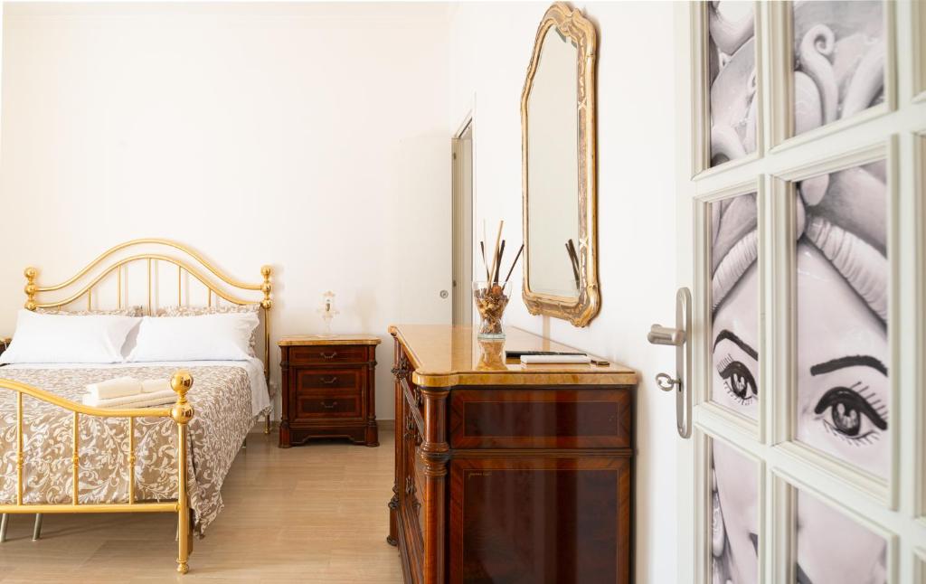 Postel nebo postele na pokoji v ubytování Katamera Guest House