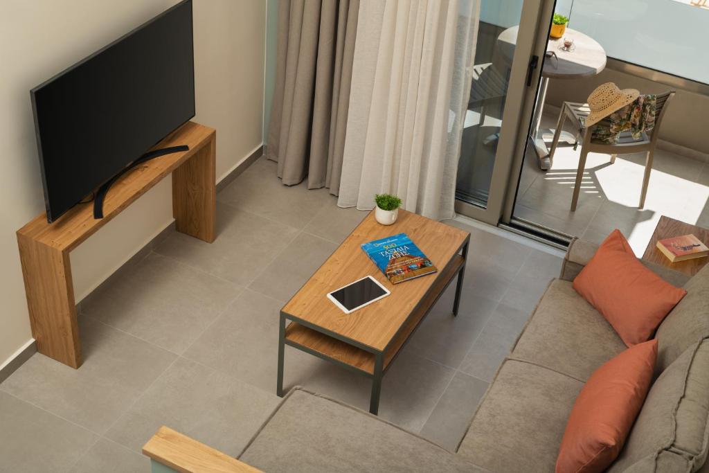 Telewizja i/lub zestaw kina domowego w obiekcie Dimitra Central Apts