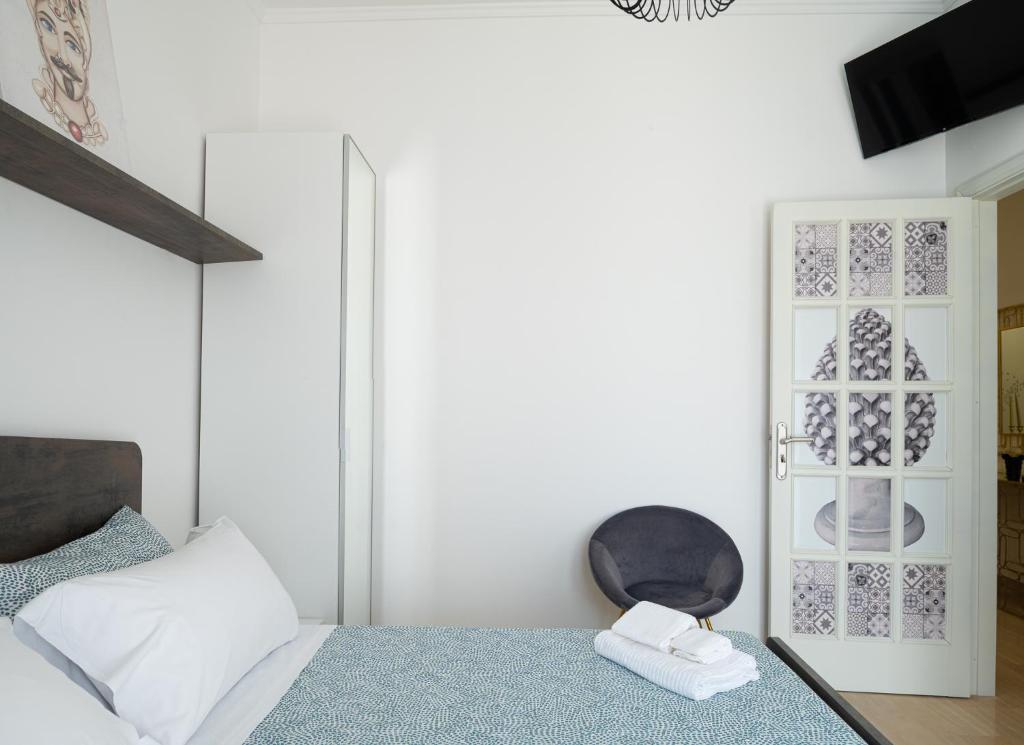 Postel nebo postele na pokoji v ubytování Katamera Guest House