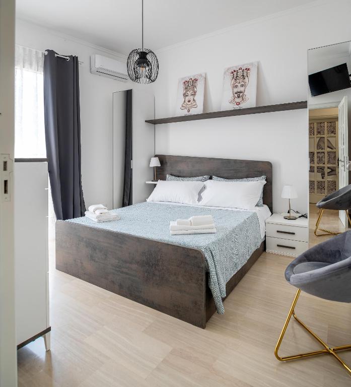 Postel nebo postele na pokoji v ubytování Katamera Guest House
