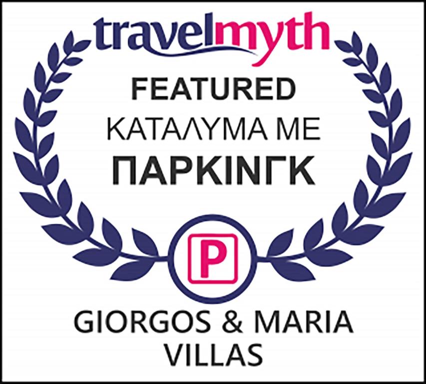 Certifikát, hodnocení, plakát nebo jiný dokument vystavený v ubytování Giorgos & Maria Villas