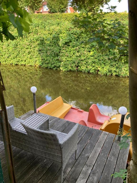 Zahrada ubytování Ferienwohnung am Siel