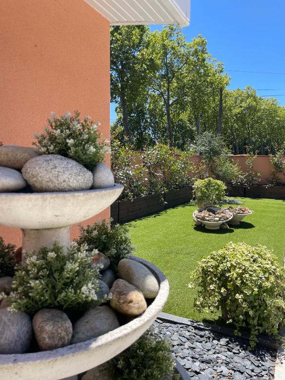 Zahrada ubytování Gîte Marsau