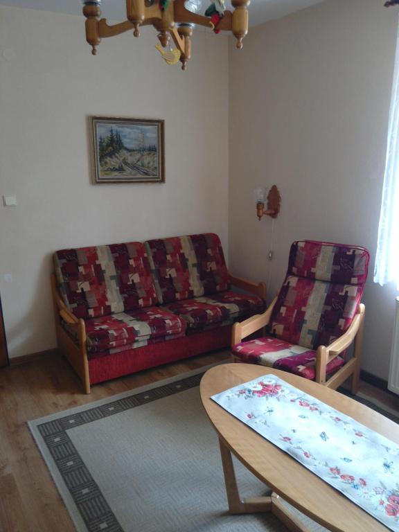 Część wypoczynkowa w obiekcie Apartmány pod Suchým Vrchem