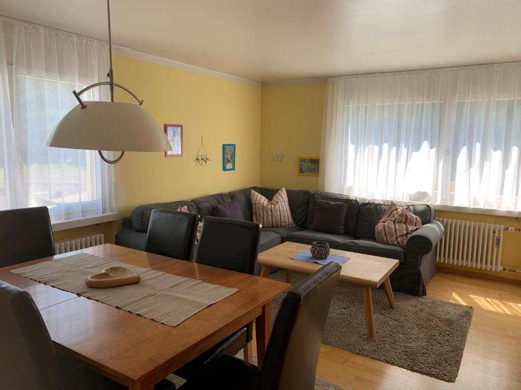 Posezení v ubytování Ferienwohnung Sotcha 8c