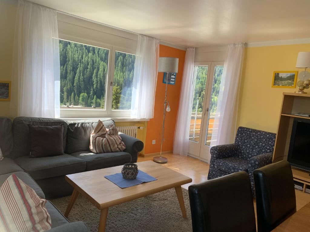 Posezení v ubytování Ferienwohnung Sotcha 8c