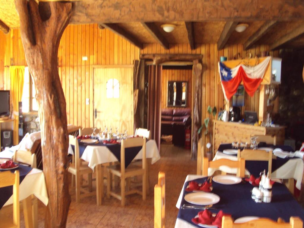 Restaurace v ubytování Hosteria Rayen