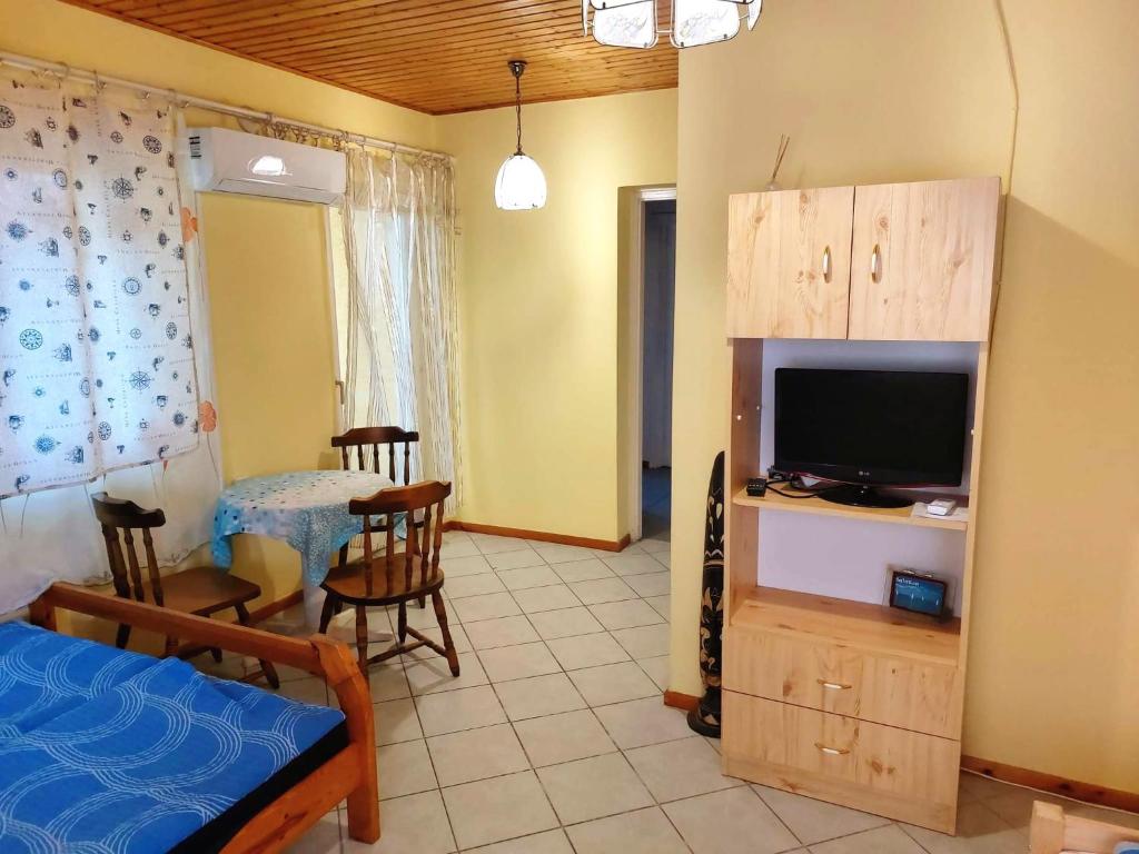 TV a/nebo společenská místnost v ubytování Széplak apartman