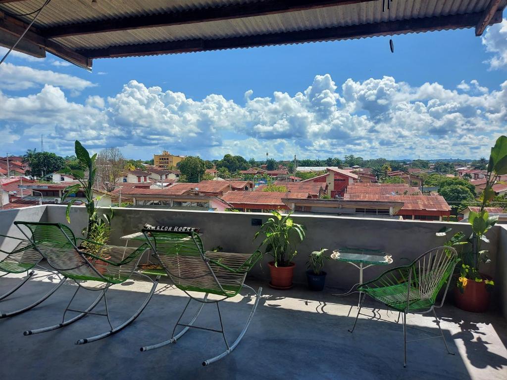 Balkón nebo terasa v ubytování Amazon House Hostel