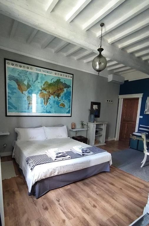 Postel nebo postele na pokoji v ubytování Le Stanze di Matilde