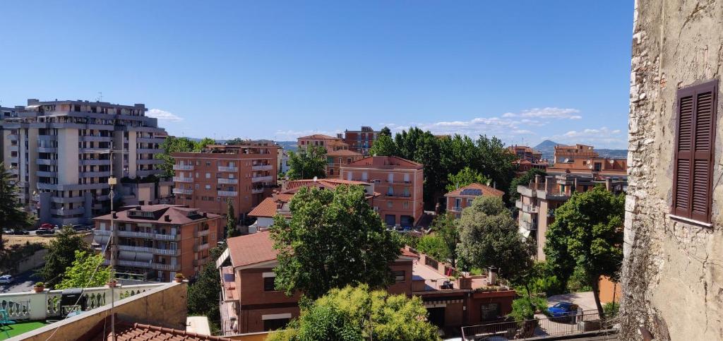 a view of a city from a building at Affitto turistico - La Terrazzina in Monterotondo