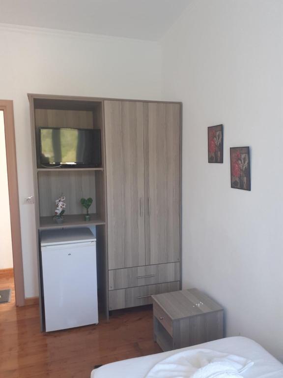 Kuchyň nebo kuchyňský kout v ubytování Little himara 1