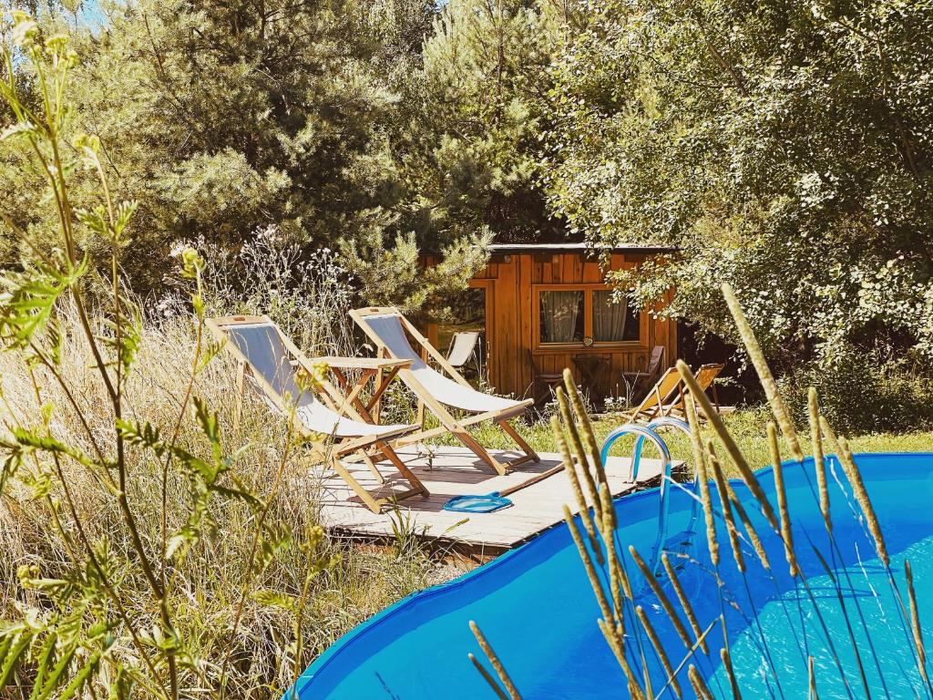 The swimming pool at or close to Boutique Glamping Divja DiVine