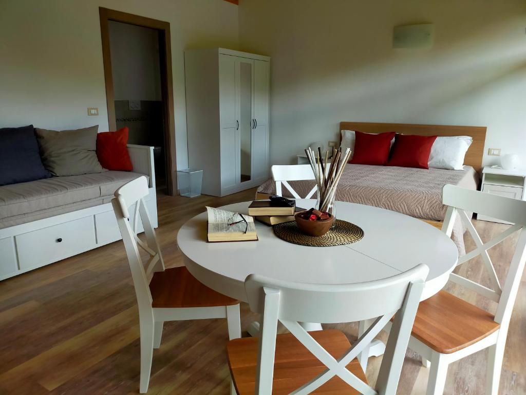 Posezení v ubytování Cascina Ghitin Relais