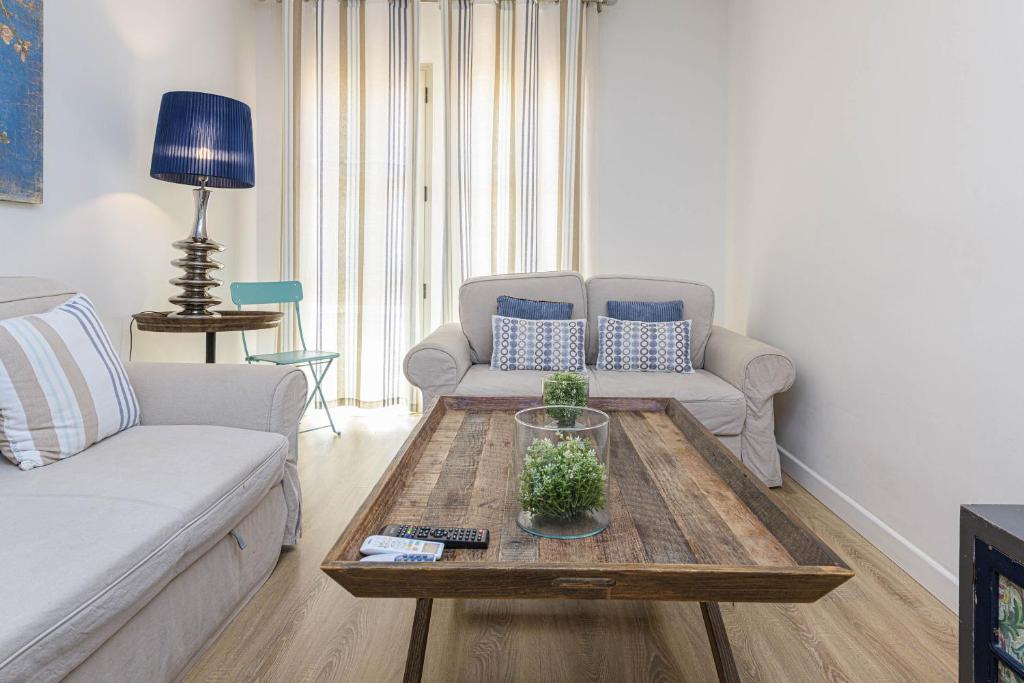 Część wypoczynkowa w obiekcie WintoWinRentals Genial Apartamento, Céntrico y Silencioso