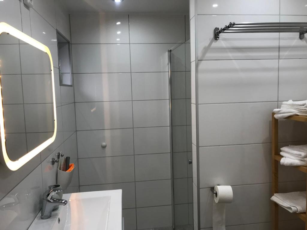 Koupelna v ubytování Tobisborg 1 Simrishamn