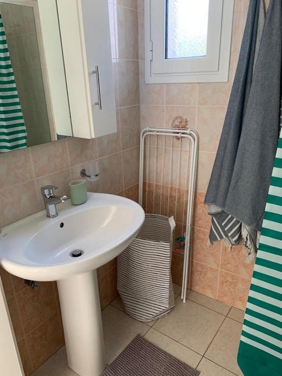 Koupelna v ubytování Agapi home