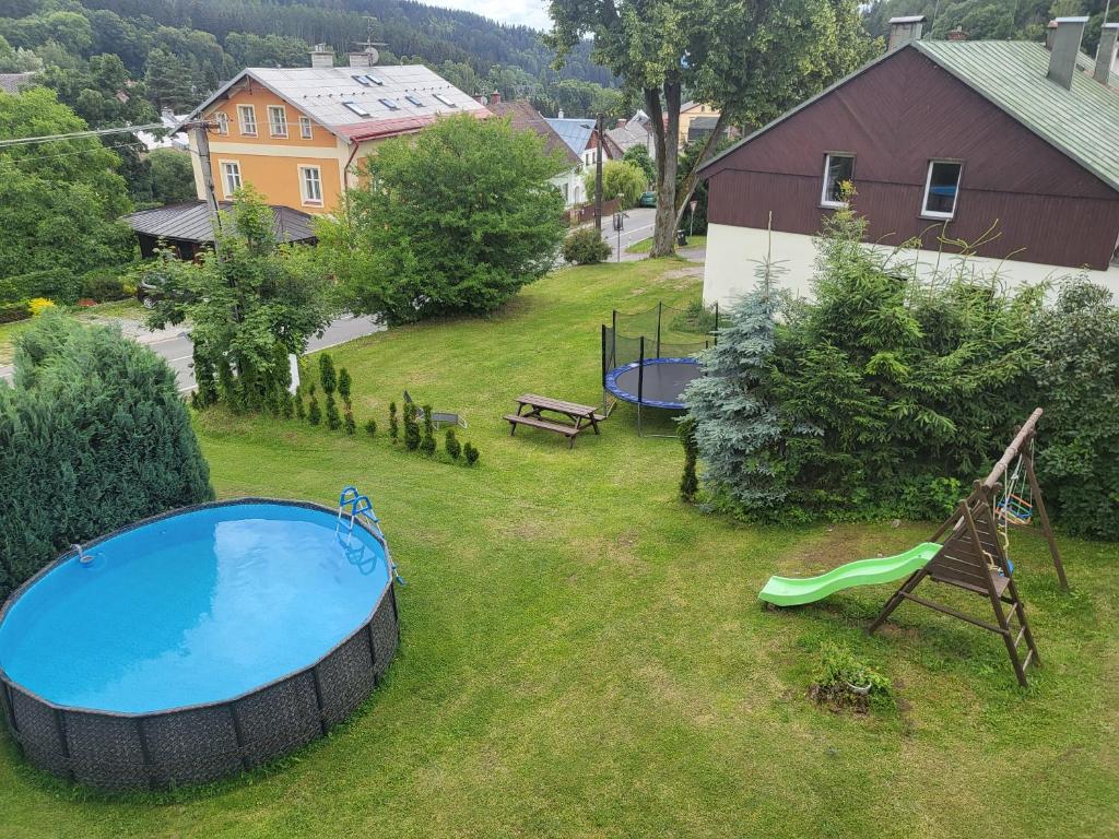 Zahrada ubytování Pension Salma