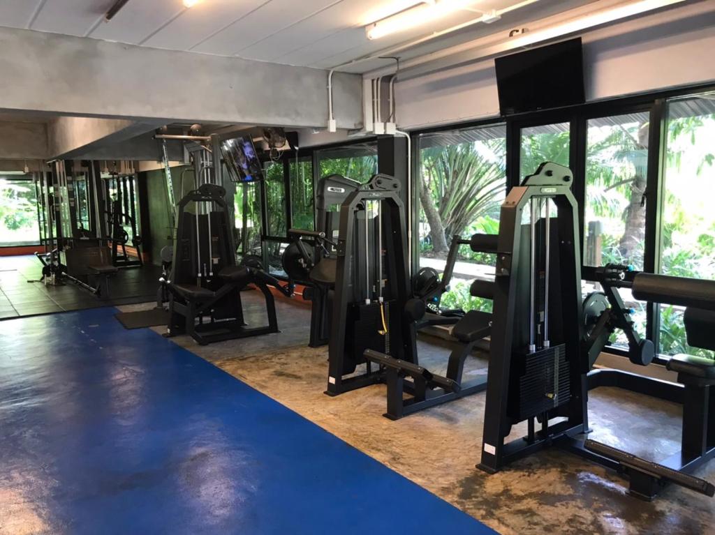 Fitness centrum a/nebo fitness zařízení v ubytování The Touch Green Naiyang Hotel & Fitness