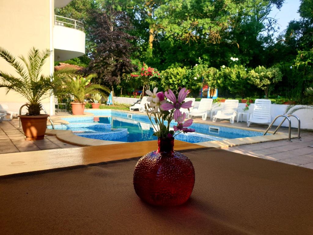 Bazén v ubytování Hotel Feniks Lozenets nebo v jeho okolí