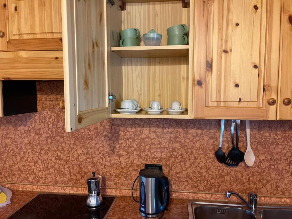 Kuchnia lub aneks kuchenny w obiekcie La FIOCCHINA - Magic Place - apartments & studios in Garda Lake - countryside farmhouse, inside the middle of the lake