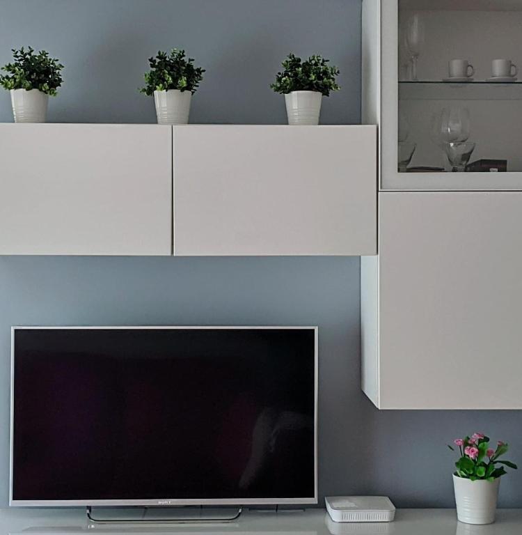 Televízia a/alebo spoločenská miestnosť v ubytovaní Espacioso apartamento de 2 dormitorios