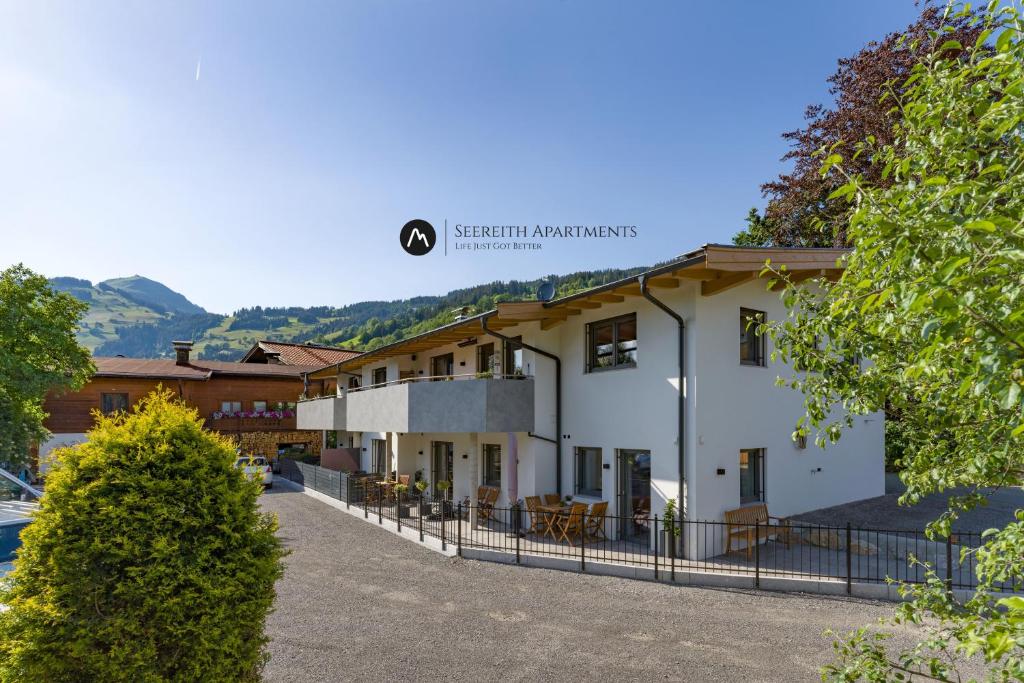 a view of the property from the driveway at Seereith Apartments in Brixen im Thale