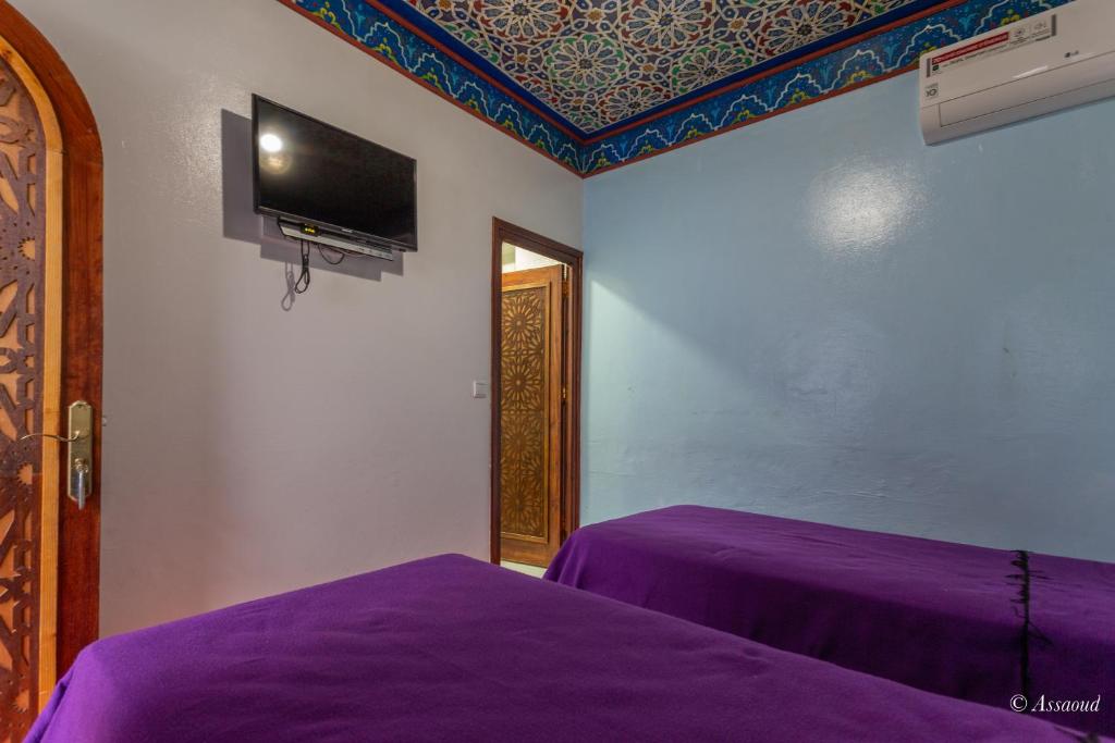 TV a/nebo společenská místnost v ubytování Hotel Chams