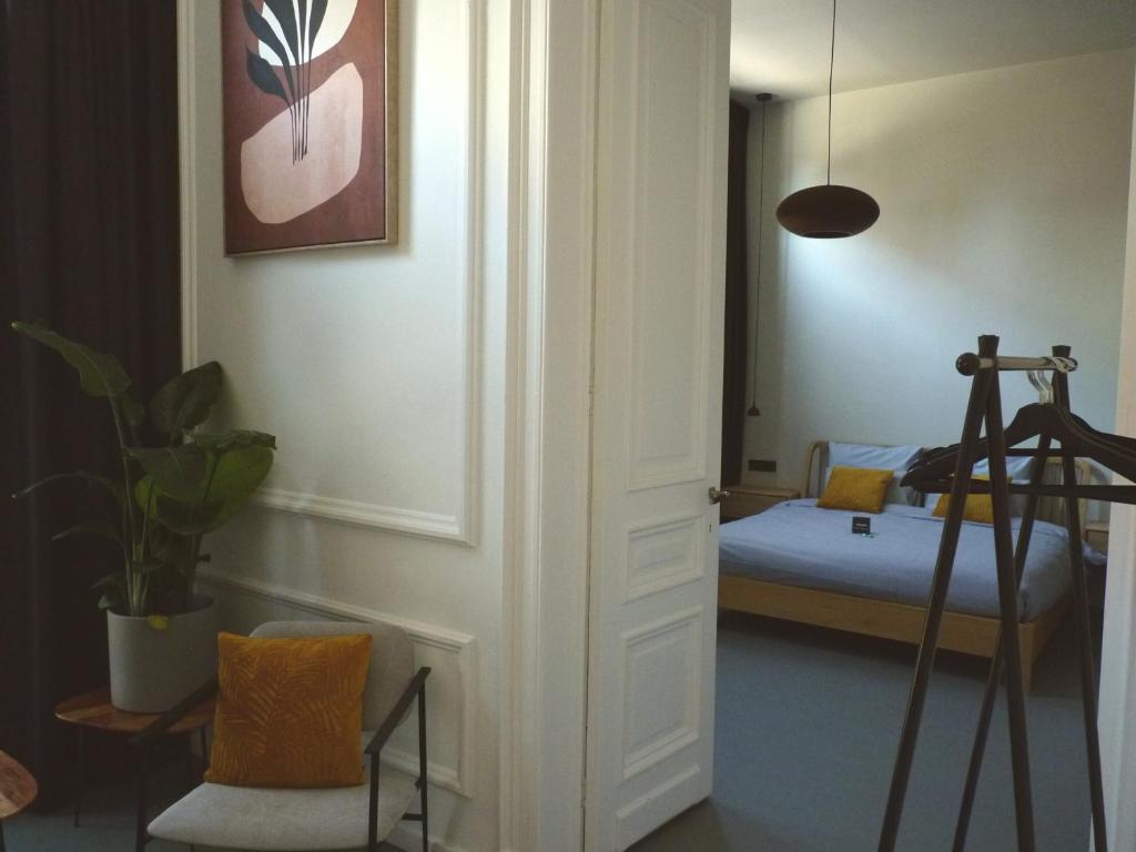 Postel nebo postele na pokoji v ubytování Site78