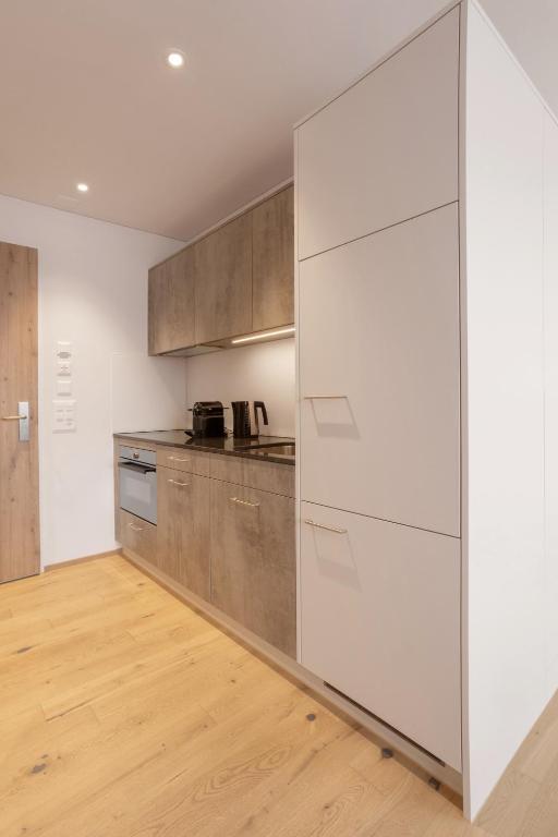 Kuchyň nebo kuchyňský kout v ubytování Hotel Tannenboden