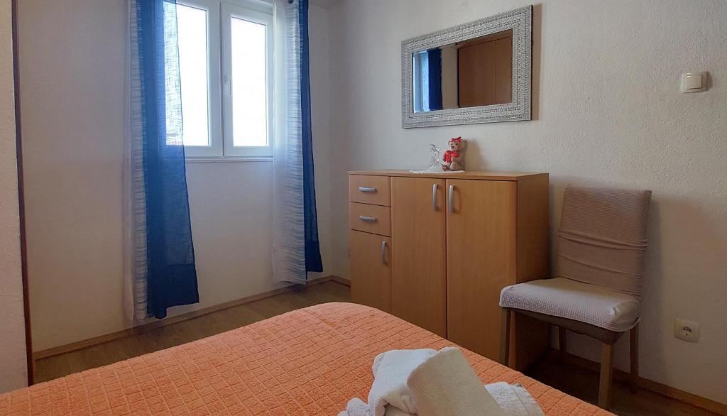 Postel nebo postele na pokoji v ubytování Seaview apartment Primošten