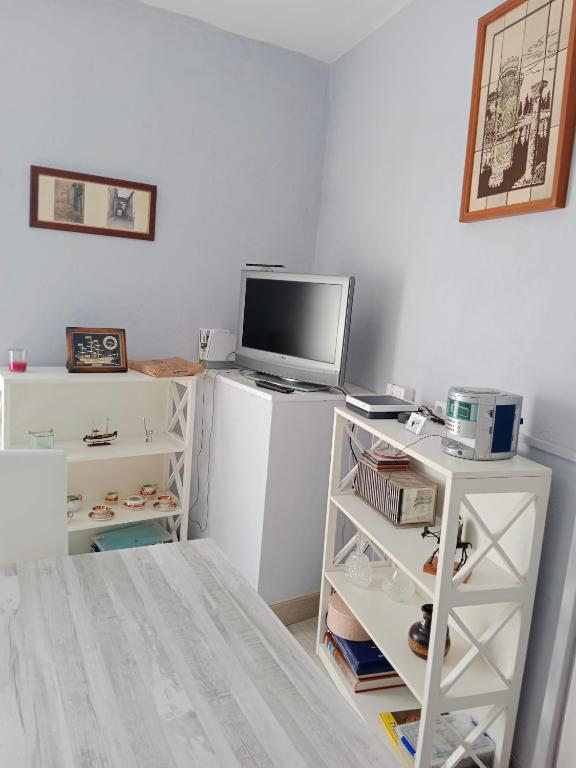 TV a/nebo společenská místnost v ubytování Can Pitu Ferrer