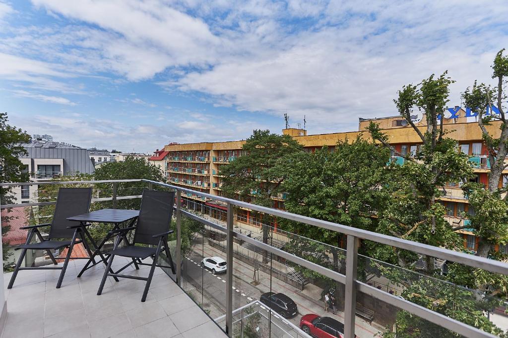 Balkón alebo terasa v ubytovaní Apartamenty Świnoujście - Kormoran