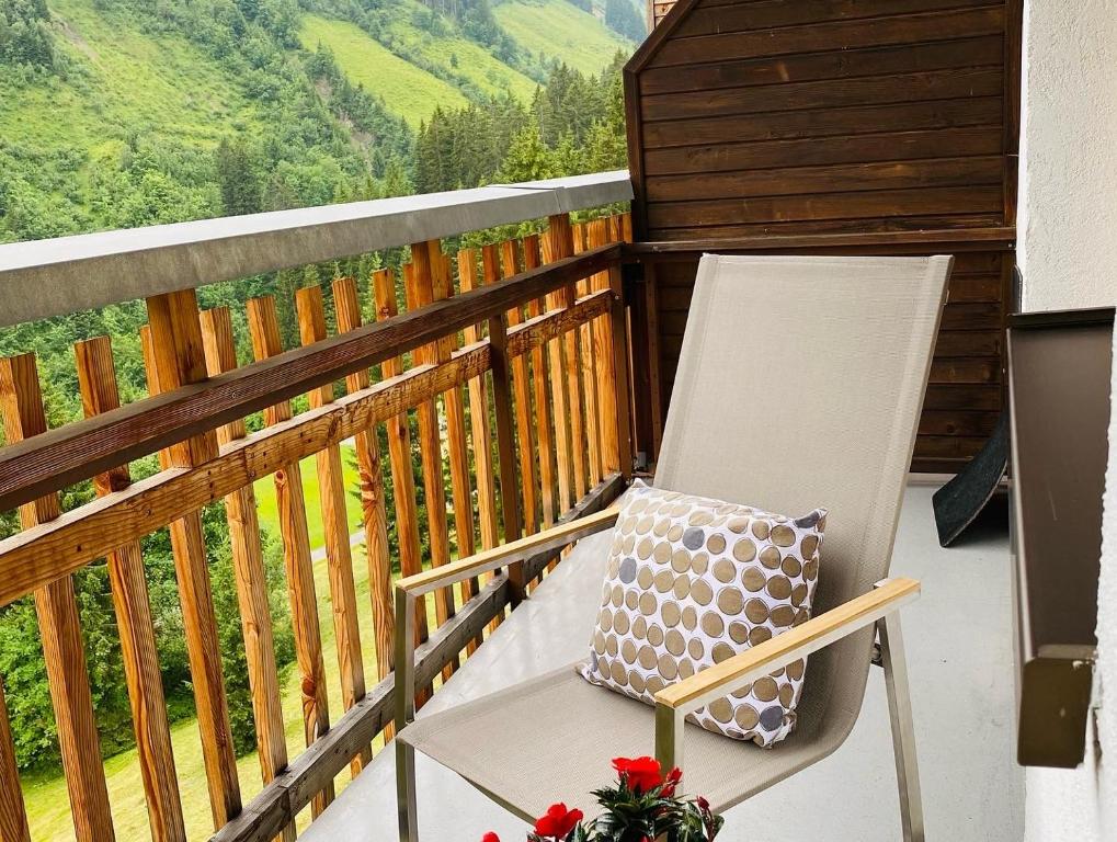 Balkón nebo terasa v ubytování Hotel Garni Enzian
