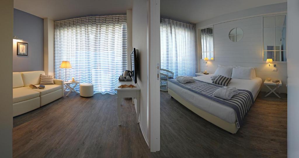 Postel nebo postele na pokoji v ubytování Hotel Panorama