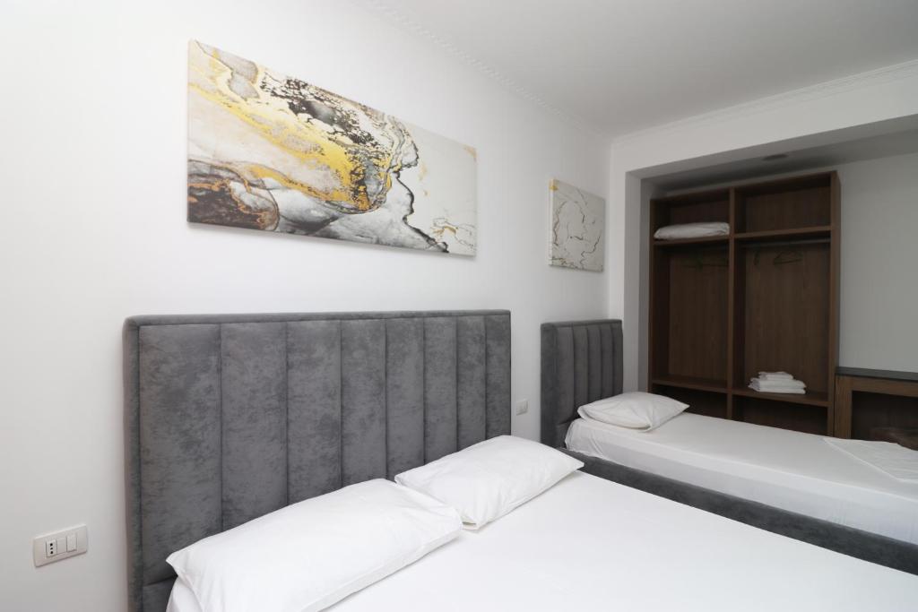 Postel nebo postele na pokoji v ubytování HOTEL KRISTAL