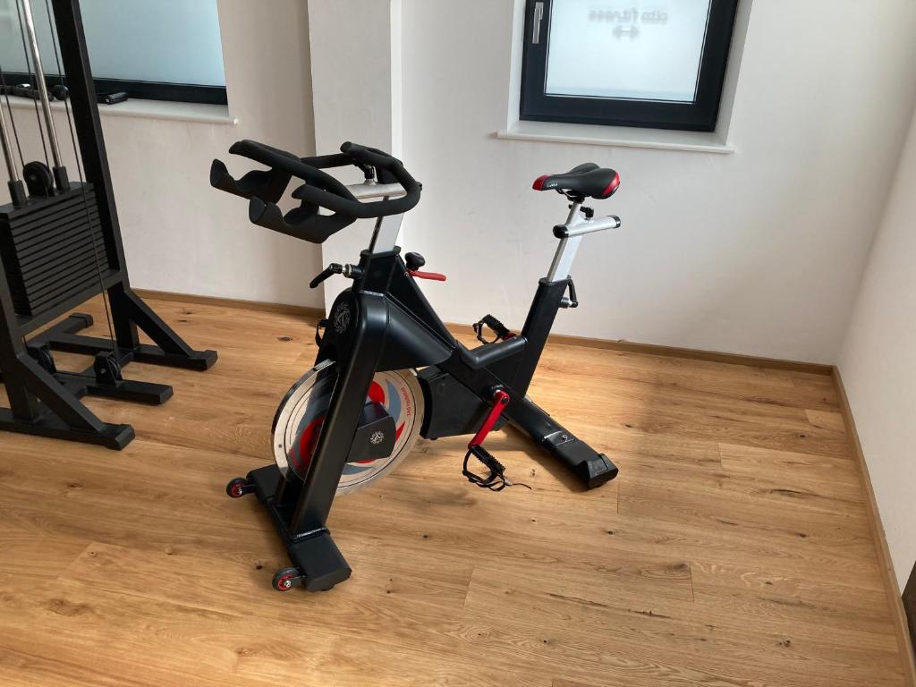 Posilňovňa alebo fitness centrum v ubytovaní Neue Wohnung "RITTERTAL" im Zentrum von Altmünster am Traunsee