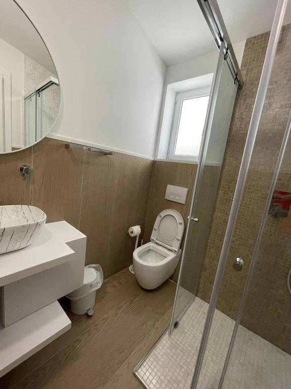 Koupelna v ubytování Hotel PortSide GF