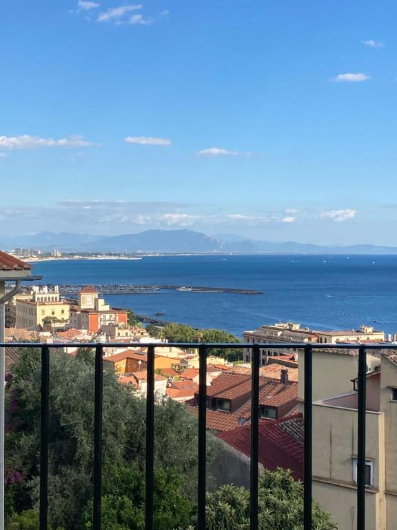 a view of the ocean from a building at Tutta un'altra vista in Salerno