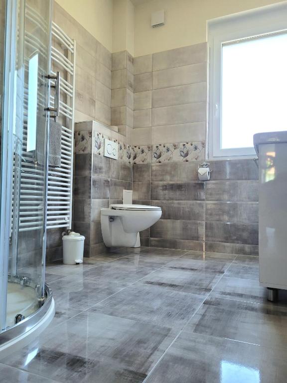A bathroom at Silver Lodge Vendégház Egerszalók