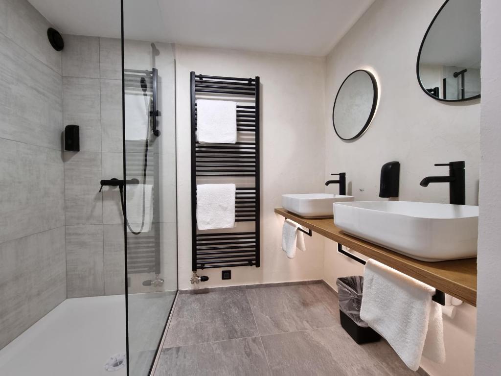 Koupelna v ubytování Pri Karlu Rooms & More