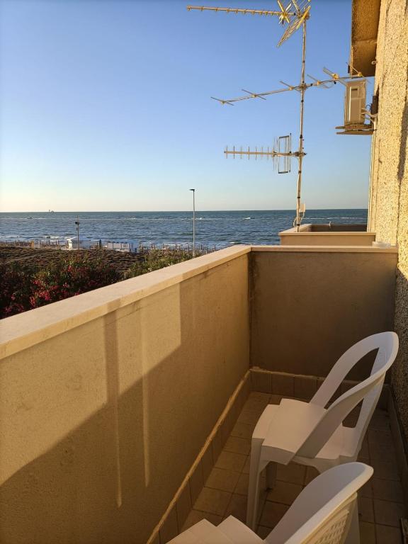 A general sea view or a sea view taken from a panziókat