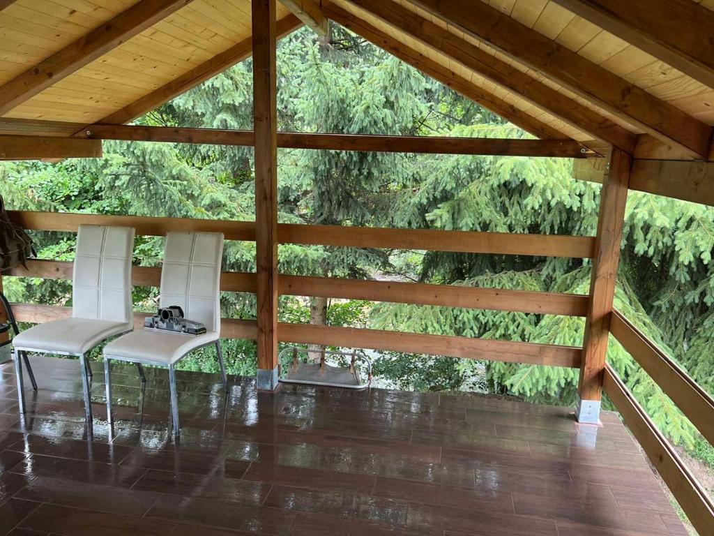 Balkón nebo terasa v ubytování Cottage Ravna Rijeka