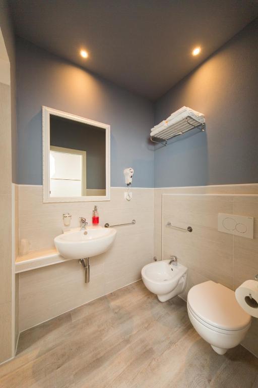 Koupelna v ubytování Hotel Trieste