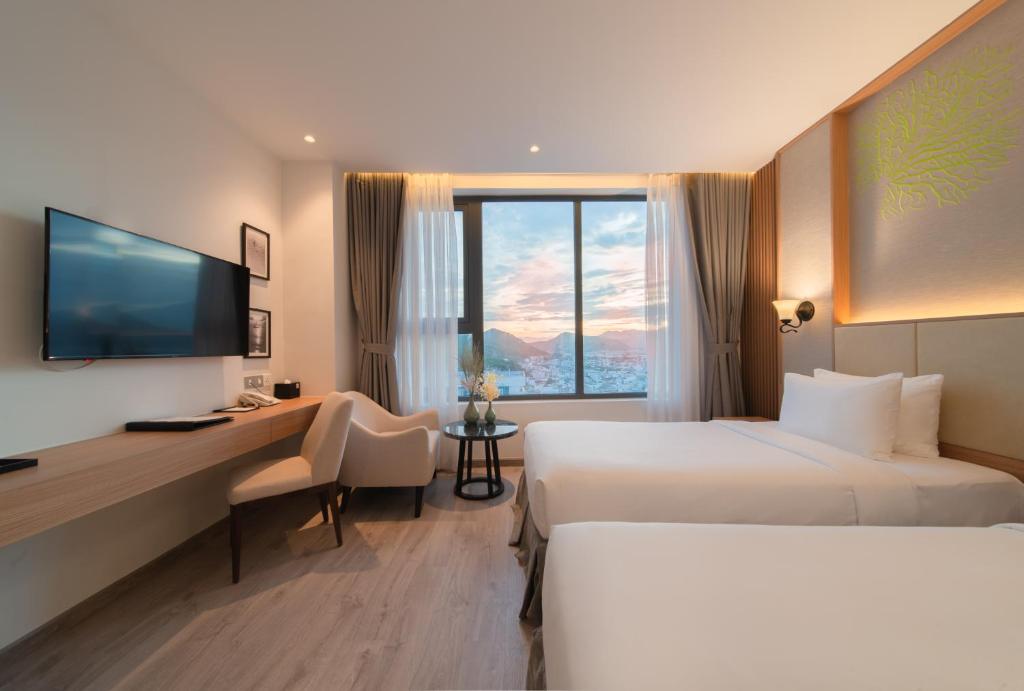 TV/trung tâm giải trí tại Navada Beach Hotel