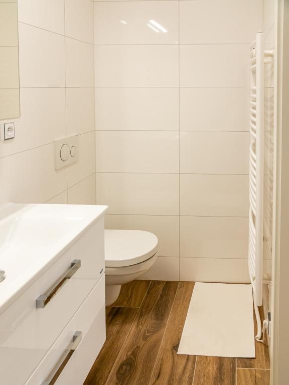 Koupelna v ubytování Apartmány Gemini