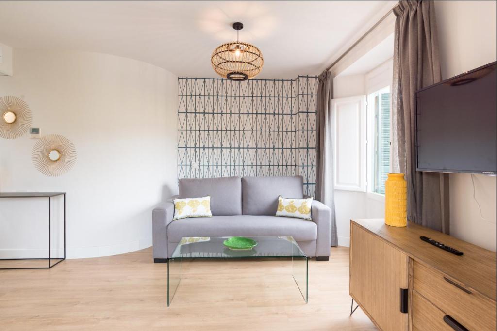 Posezení v ubytování Duplex Merced10 3J