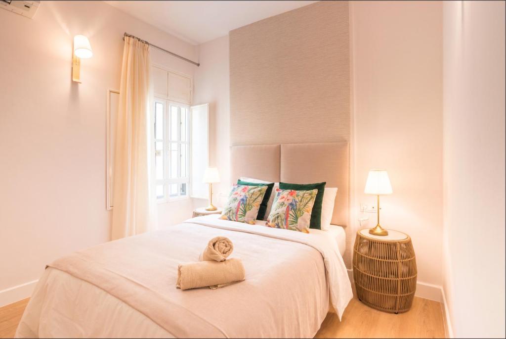 Posteľ alebo postele v izbe v ubytovaní Merced10 Duplex 3I